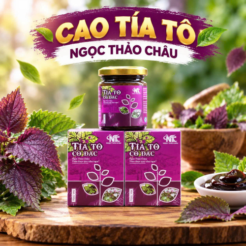 Cao tía tô Ngọc Thảo Châu (đẹp da,  ngừa nám, ngừa gout) 