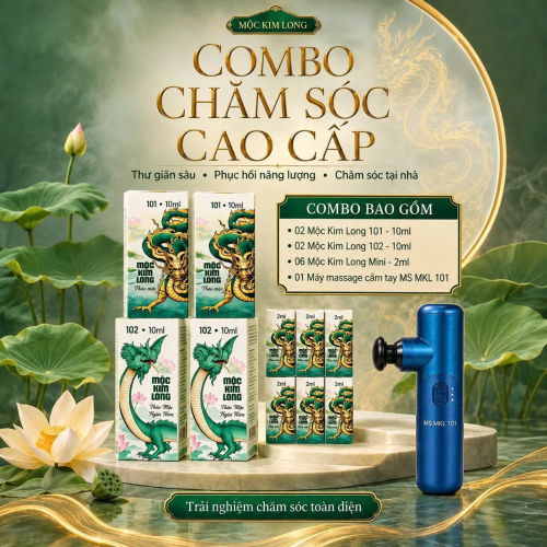 COMBO CHĂM SÓC CAO CẤP MỘC KIM LONG 