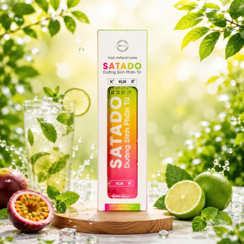 Thạch xanh Kombucha SATADO  Dưỡng Sinh Phân Tử 175g 