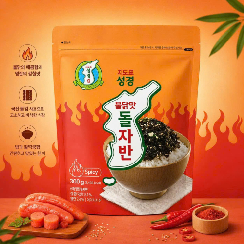 Rong biển vị gà cay Bulduk 300g
