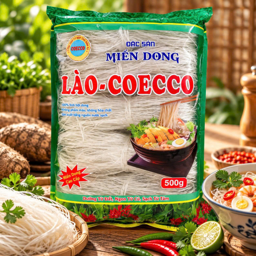 MIẾN DONG LÀO-COECCO  (Loại 5 cuộn nhỏ) 500g