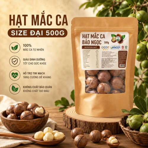 HẠT MẮC CA SIZE ĐẠI 500G 