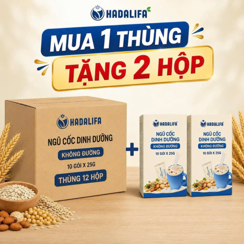 Thùng (12 hộp) Ngũ Cốc Dinh Dưỡng  ( Không Đường )